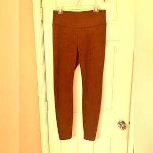 WHBM brown suede tight pants/leggings